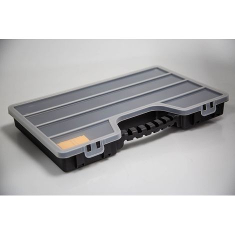 Boite compartimentée RS PRO, 17 Compartiments, Plastique, 60mm x 510mm x 330mm ( Prix pour 1 ) (1/3)