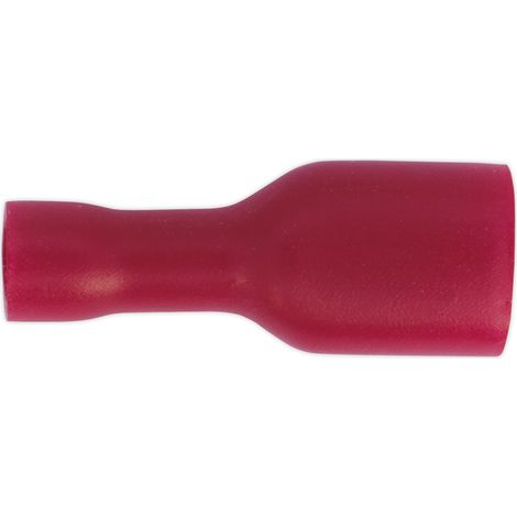 Sealey Fully Insulated Terminal 6.3mm Female Red Pack of 100 RT16 (1/2)