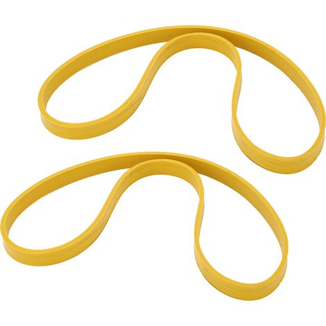 2 Stück Bandsägenreifen, rutschfest, geräuschdämpfend, Gummireifen für 10-Zoll-Holzbearbeitungs-Bandsägenräder, gelb (1/5)