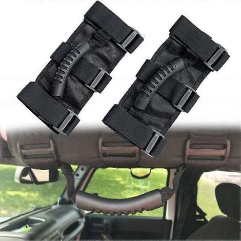 Ensemble d'accessoires de poignée de rouleau en deux parties pour Jeep Wrangler CJ YJ TJ JK (1/4)