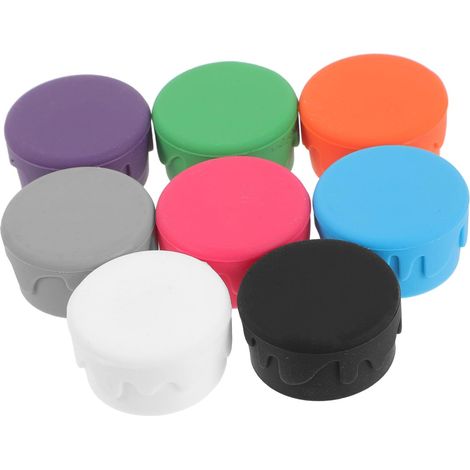8 bouchons de vin, silicone, couleur aléatoire, usage maison (1/5)