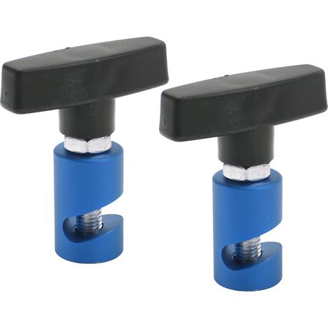 Deux clips de support de levage M12, outils d'étrier de bougie d'allumage universels multifonctionnels de 12 mm, adaptés aux couvercles de coffre, aux hayons et aux compartiments à bagages, bleus. (1/5)
