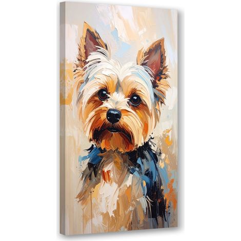 Tableau déco Chien yorkshire terrier Animal 50x100 (1/4)