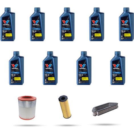 Kit tagliando 3 FILTRI e 9L OLIO compatibile con Audi A8 (4E) 3.0 V6 TDI 171kw dal 2003 (1/5)