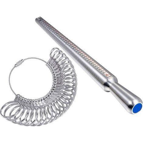 Ringgrößenmesser aus Metall, Ringgrößen-Set mit Dorn und Schmuckwerkzeugen
