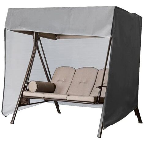 Housse De Balancelle De Jardin,Couverture De Protection Balançoire Extérieu, Imperméable Bâche De Balancelle Anti-UV (223x152x183cm)