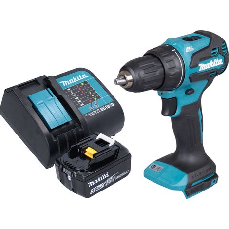 Taladro atornillador a batería Makita DDF 490 ST1 18 V 65 Nm 1/2" sin escobillas + 1 batería de 5,0 Ah + cargador (1/5)