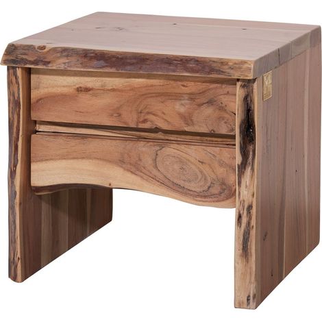 Nachttisch Akazie 45x40x45 natur lackiert PURE ACACIA 311