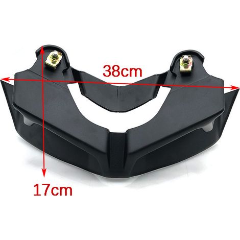 Modification parts for YAMAHA MT-09 motorcycles: headlight, lower beak-shaped spoiler, front air deflector.