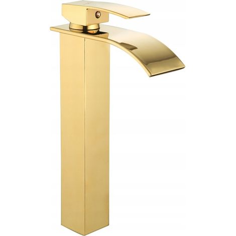 Mexen Aries rubinetteria lavabo alta, oro - 744810-50 (1/4)