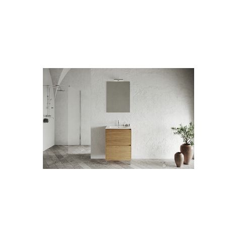 MOBILE BAGNO LISBONA 2C 60 ROVERE NATURALE