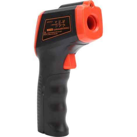 Thermomètre infrarouge GM320S avec écran LCD, pistolet de mesure de température industriel rouge, thermomètre sans contact précis, portée étendue, outil professionnel (1/5)