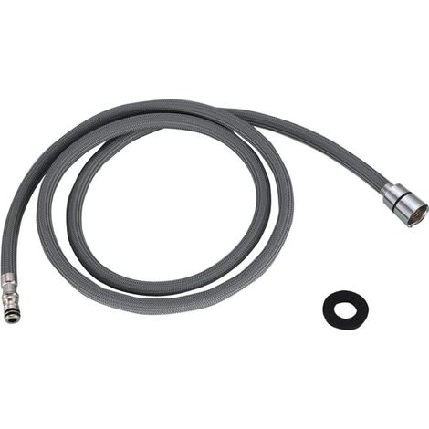 Tuyau de robinet, tuyau de rechange pour robinet de lavabo, robinet de baignoire, fixation de tuyau d'évier de cuisine 150 cm (1/5)