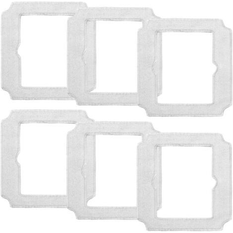 6-teiliges Reinigungstuchset für den ECOVACS Winbot Mini, W-CC02-0012 Saugroboter, Ersatzteil, waschbares Mikrofasertuch, Zubehör (1/4)
