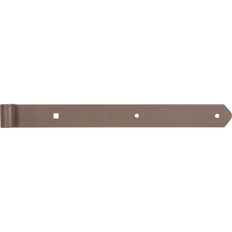 Alberts 300166 DURAVIS® Bandella per imposte  diritta, estremità arrotondata  doppio rivestimento beige perla RAL 1035  Cilindri Ø 13 mm  Misura 400 x 40 mm (1/5)
