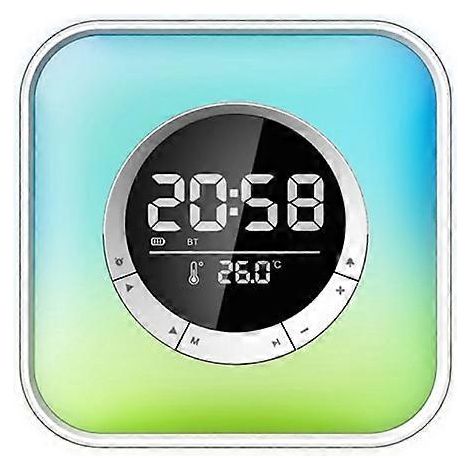 Réveil pour adolescents, haut-parleur Bluetooth, veilleuse, lumière LED (1/5)