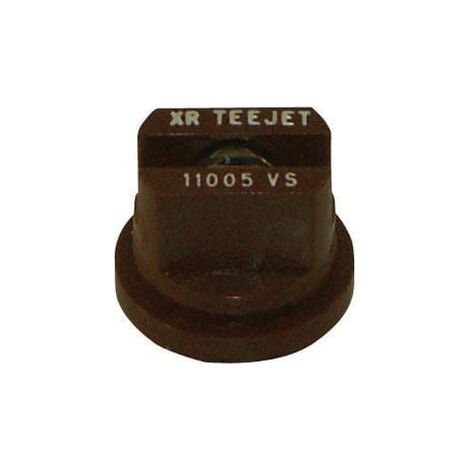 Tobera est谩ndar doble chorro plano XR 110掳 05 marr贸n acero inoxidable TeeJet TEEJET XR11005VS