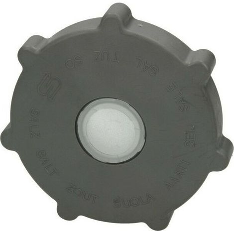 Bouchon bac à sel d'origine (00165259) Lave-vaisselle AIRLUX, ARISTON HOTPOINT, BALAY, BOSCH, CONSTRUCTA, DE DIETRICH, GAGGENAU, GORENJE, JUNKER, NEFF, SIEMENS, VIVA