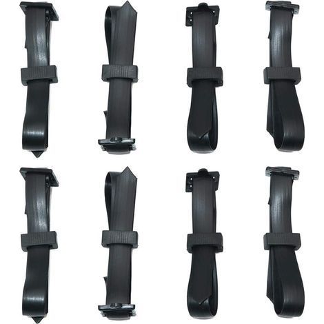 8 Pièces 60 cm Attache pour Arbre Fruitier, Attache Tuteur Arbre Résistantes, Sangle pour Arbre Réglables, Lien Tuteur Arbre avec Boucle pour la Prise en Charge des Arbres Arbustes (1/5)