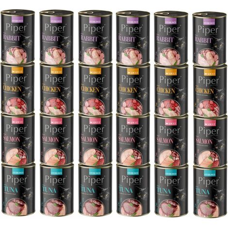 Dolina Noteci Piper Katzenfutter-Mischung, 48 x 400 g