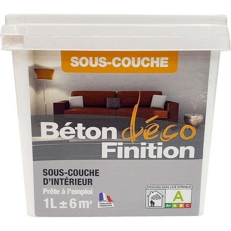 Sous-couche Béton Ciré DEFI murs et mobiliers Conditionnement: 1 Litre