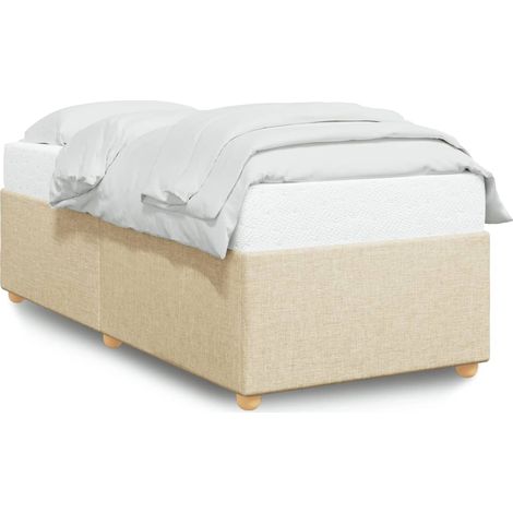 Maison Exclusive - Giroletto senza Materasso Crema 100x200 cm in Tessuto (1/5)