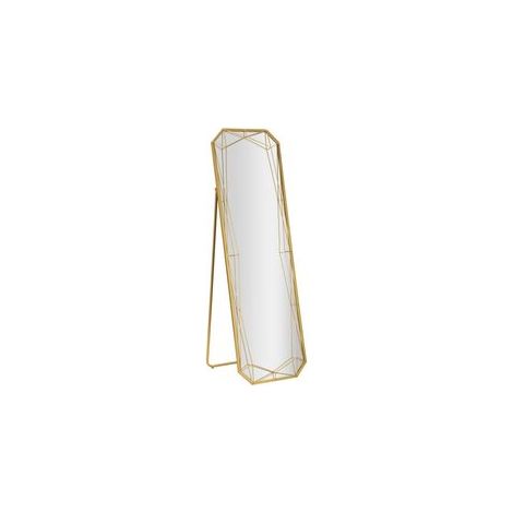 Miroir sur sol doré cm 46x2-57x153 (dimensions du miroir cm 43x150) (1/5)
