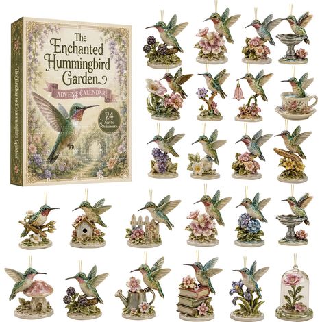 Adventskalender mit Kolibri-Motiv (Überraschungsbox) – Weihnachtsbaumschmuck (Überraschungsbox) (1/5)