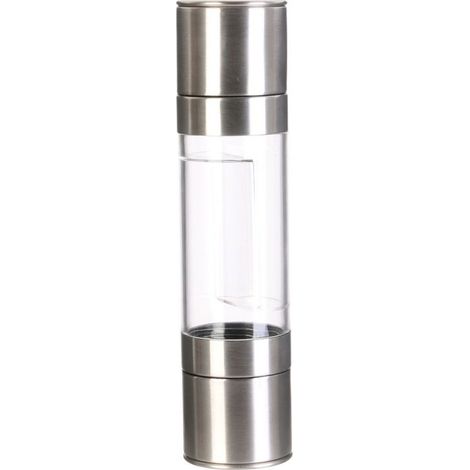 Moulin à poivre et sel manuel - Inox - D 5,25 cm x H 21,8 cm - Livraison gratuite (1/4)