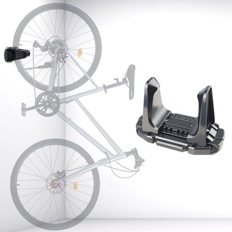 Support mural pour vélo, idéal pour la maison ou le garage. Gain de place. Portevélos mural réglable en largeur pour VTT, vélo de route et vélo gravel. (1/5)