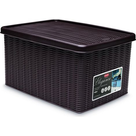 Scatola con coperchio Elegance tortora M (1/2)