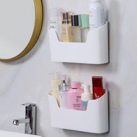 2pcs Kitchen Cabinet Door Storage Box, Wardrobe/Bathroom/Refrigerator Sundries Storage Box (1/5)