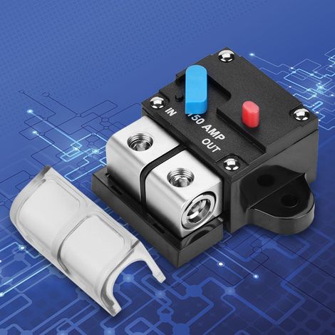 Disjoncteur 150 A avec porte-fusible à réarmement automatique et convertisseur pour automobile