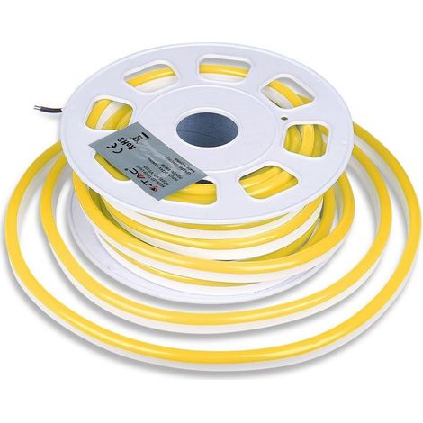 LED NEON FLEX 24V GIALLO IP65 10M (1/5)