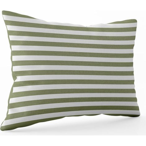 WD LifeStyle Cuscino Gonfiabile con Federa 35 x 25 Cm in Microfibra Oliva