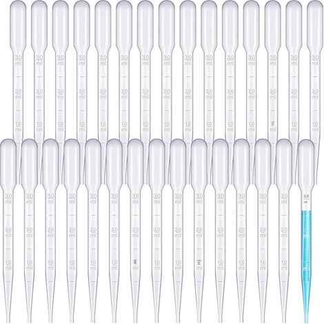 Pipette - 3 ml - Jetable - Pour Laboratoire École Maison - 100 Pièces (1/5)