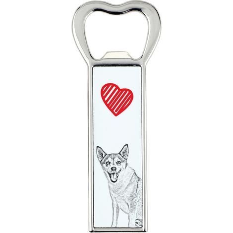 Pulcinella di mare norvegese, Lundehund norvegese - un apribottiglie con un cane, un apri-frigo personalizzato, un regalo unico per uomo di Art-Dog (1/5)