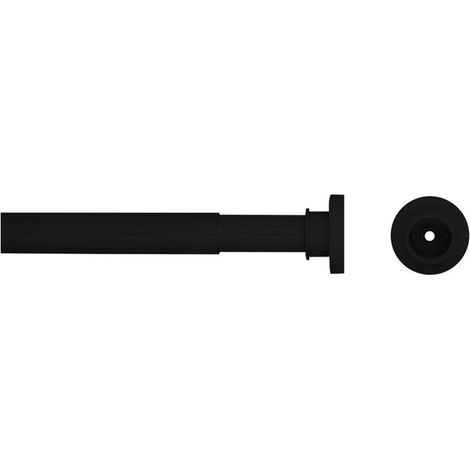 Teleskop-Duschvorhangstange 125-220 cm Schwarz Sealskin
