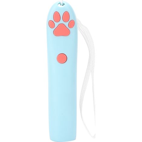 Bolígrafo proyector de huellas de gato, juguete interactivo para entrenamiento y ejercicio, color azul. (1/5)