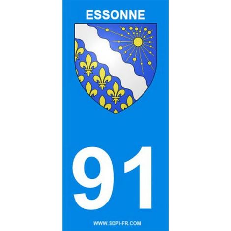 2 autocollants Region Departement 91 version 2