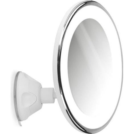 Cellfast – Miroir grossissant LED 10x – Rotation 360° – Ventouse pour fixation sur surfaces lisses – Salle de bain maquillage (1/4)
