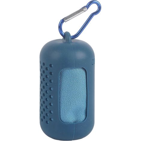Serviette de sport 2024Sport à séchage rapide, idéale pour la salle de sport et l'entraînement. Ultra-absorbante, elle est parfaite pour les voyages et les séances d'entraînement. Taille L, bleu foncé (1/5)
