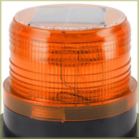 Cocosity Voyant d'avertissement LED Lumière stroboscopique solaire de sécurité, clignotant, étanche, LED, jardin ustensiles Jaune (1/5)