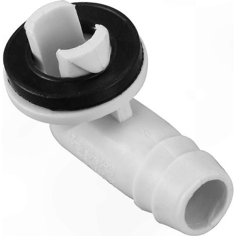 Flexible condensat drain hose adaptateur coudé 90° + joint caoutchouc pour climatiseur mini-split, raccord universel, évacuation efficace, kit accessoire climatisation. (1/5)