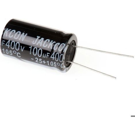 Lot de 10 Condensateur 100µF, 400V c.c. 18X25MM (1/2)