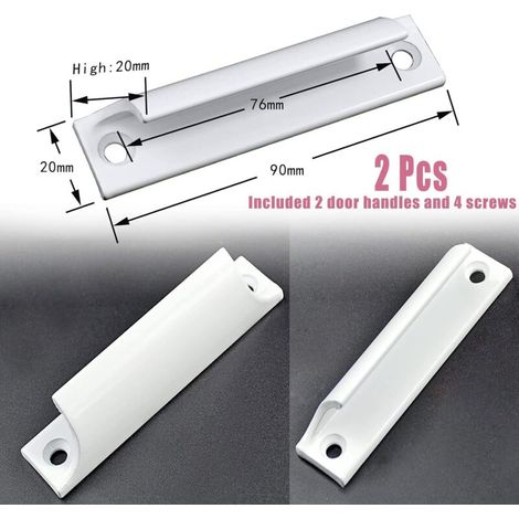 Poignée de porte de balcon pour usage extérieur, 2 poignées de porte-fenêtre, convient pour h
