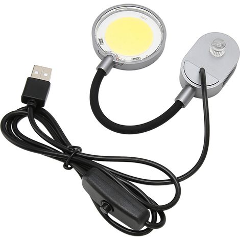 Lampe à pince étanche pour aquarium, 3 W, économie d'énergie, angle réglable, pince souple en polycarbonate pour aquarium (1/5)