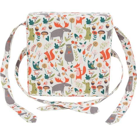 Coussin Rehausseur de Chaise Enfant Étanche avec Sangles Réglables Coussin de Salle À Manger pour Bébé 12.80X12.80X3.15In (1/5)