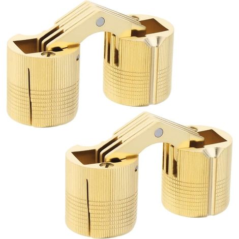 (6pcs) Charnière Cylindrique Charnière Invisible Porte Placard Armoire 8mm angle ouvrir 180° (1/5)