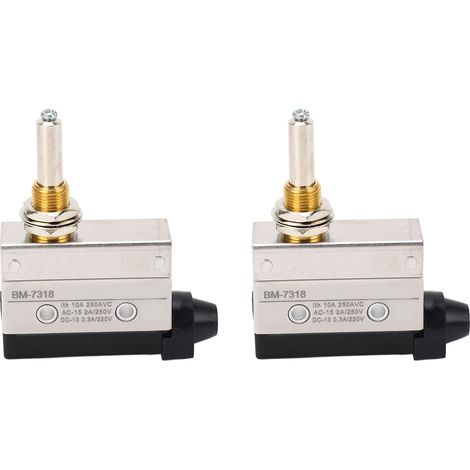 Bouton de fin de course BERM 2 pièces, micro-interrupteur unipolaire 600OF 100RF 2PT 6OT 0.8MD NO NC 250VAC (1/5)